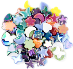 IRIDESCENT SHAPE TILE MIX