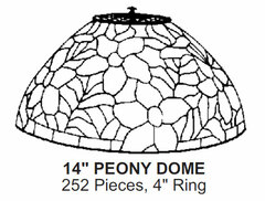 Odyssey Lamp Pattern: 14" PEONY DOME